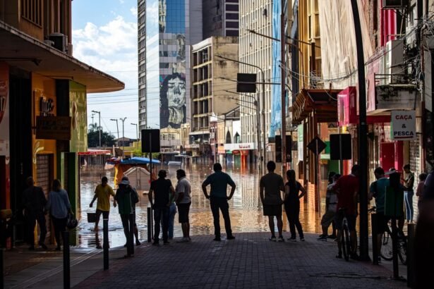 Fotos da enchente em Porto Alegre  — Foto: Gustavo Mansur/ Palácio Piratini